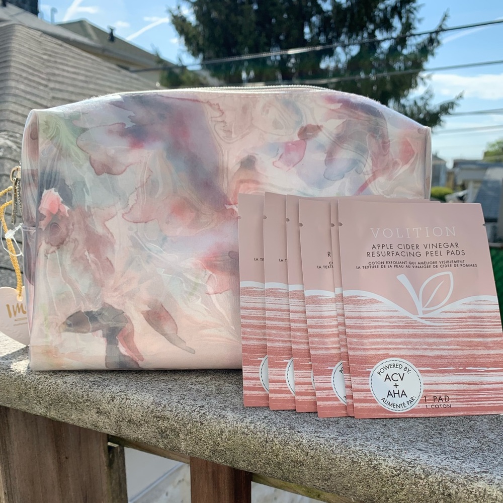 Makeup bag and skincare